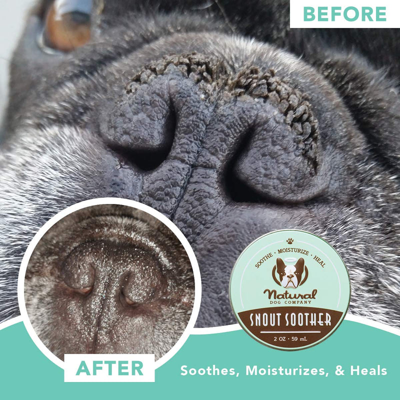 Natural Dog Company - Snout Soother | Dog Nose Balm for Chapped, Crusty and Dry Dog Noses, Organic, All Natural Ingredients 2oz/59ml Tin - PawsPlanet Australia