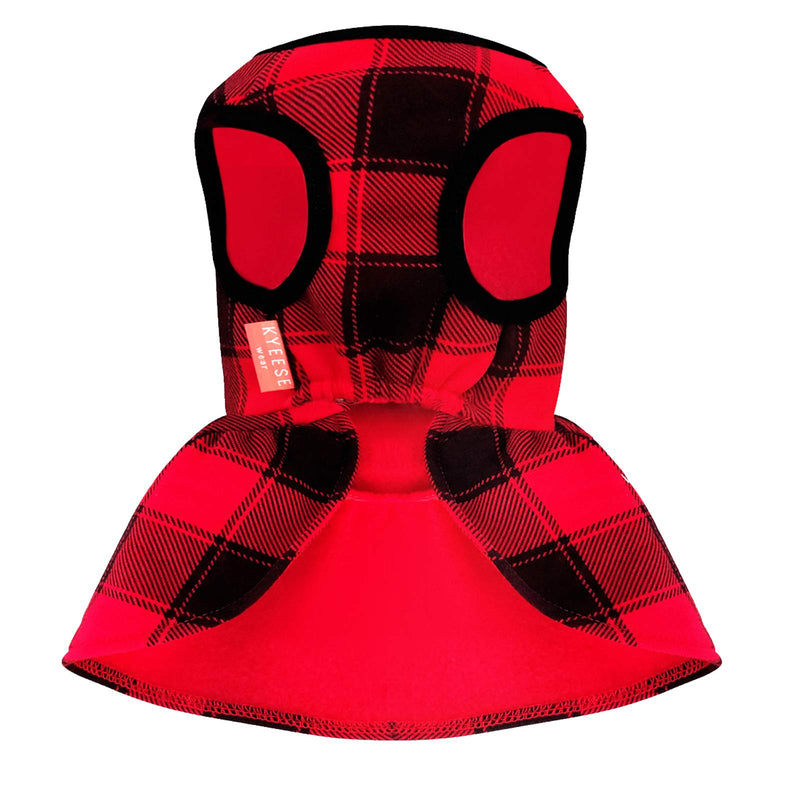 [Australia] - kyeese Dog Dress Red Buffalo Check Dog Dresses with Bowtie Small Medium Dog Dress for Fall Winter XS (3-4.5lbs) 