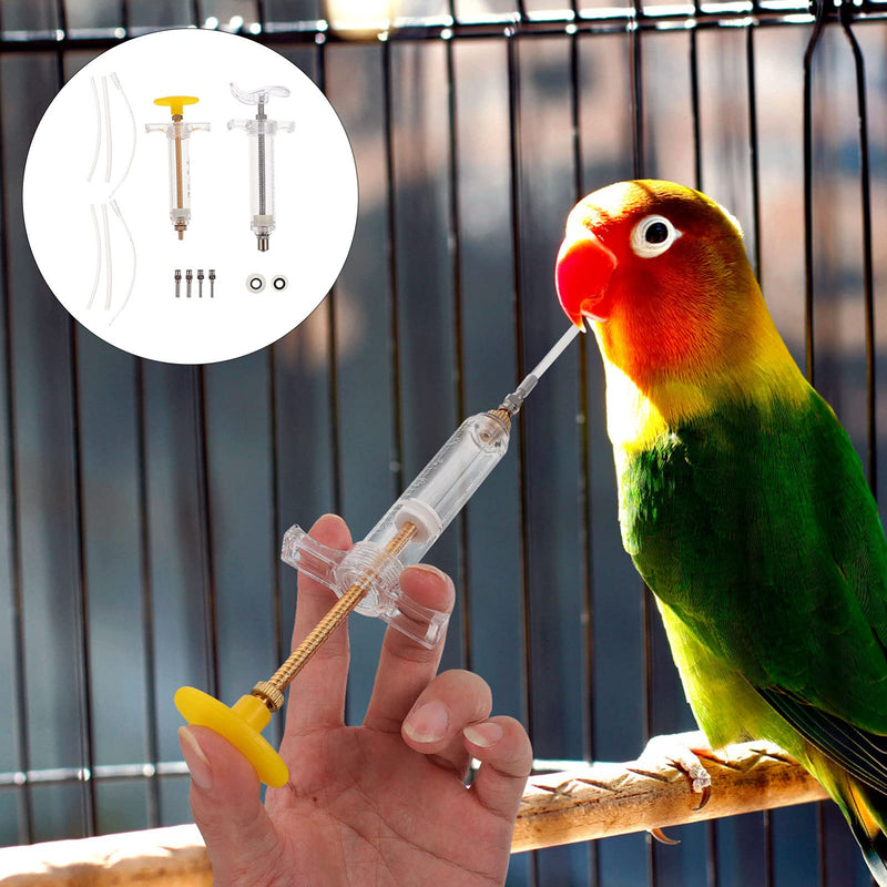 Balacoo 2 Pcs Baby Birds Feeding Syringe used for Feeding Milk Medicine for Sick Birds,20ml,10ml - PawsPlanet Australia