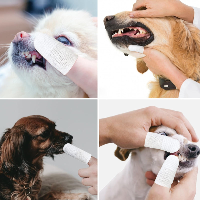 Pack of 20 dog toothbrush finger toothbrush, dog toothbrush for small dogs, pet finger toothbrush, dog finger toothbrush, cat toothbrush, anti-plaque finger toothbrush, dog dental care - PawsPlanet Australia