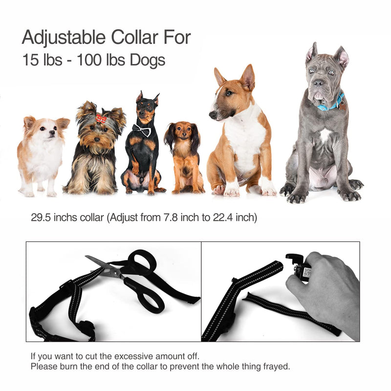 Dog Bark Collar - 2 in 1 Dog Training Collar w/3 Remote Training Modes, Beep, Vibration, Rechargeable Automatic Anti-Bark Waterproof Collar with Remote 1300ft Range for Small Medium Large Dogs - PawsPlanet Australia