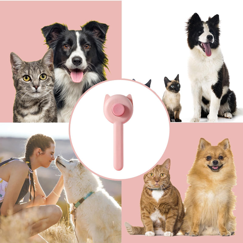Pet Hair Cleaning Brush, Self-Cleaning Cat Brush One-Click Cleaning for Pet Hair Loss, Cat Comb with Handle Brush for Pet Grooming for Removing Undercoat Loose Fur and Dirt - PawsPlanet Australia