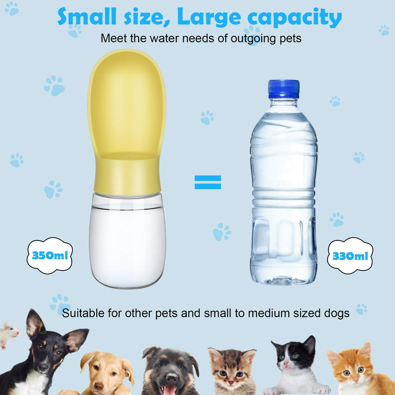 Zacro Dog Water Bottle,Portable Pet Water Bottle Leak Proof Puppy Water Dispenser with Drinking Feeder, Dog Travel Water Bottle for Pets Outdoor Walking, Hiking, Travel, Food Grade Plastic - PawsPlanet Australia