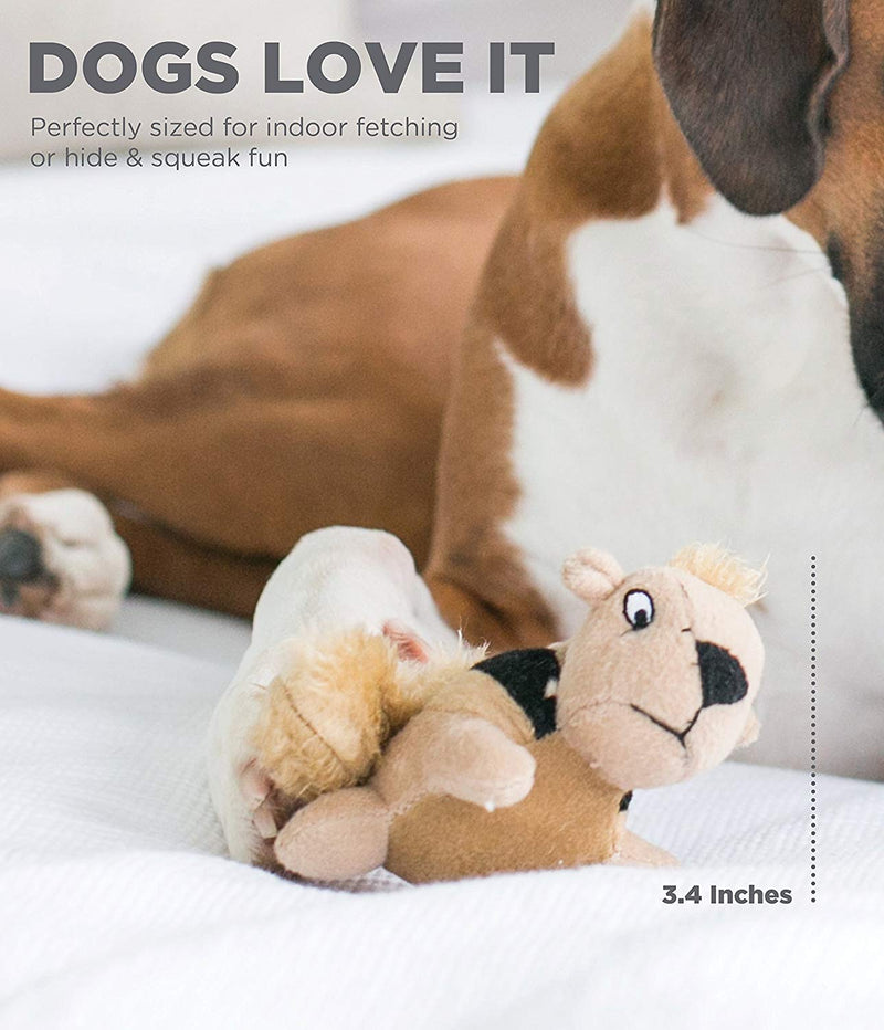 Outward Hound Squeakin' Squirrels Plush Replacement Dog Toys - 3 Pack Replacement Animals (3-Pack) - PawsPlanet Australia