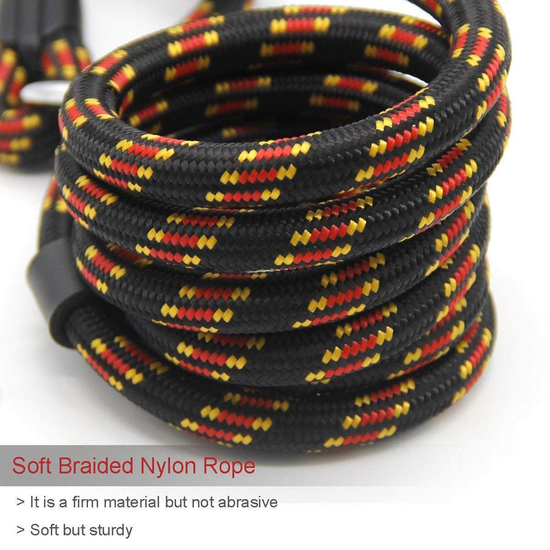 Zhichengbosi 158 CM Slip Lead for Dogs, Durable Adjustable Nylon Training Lead Leash, Soft Slip Lead Traction Rope For Small and Medium Dogs (158 cm) black - PawsPlanet Australia
