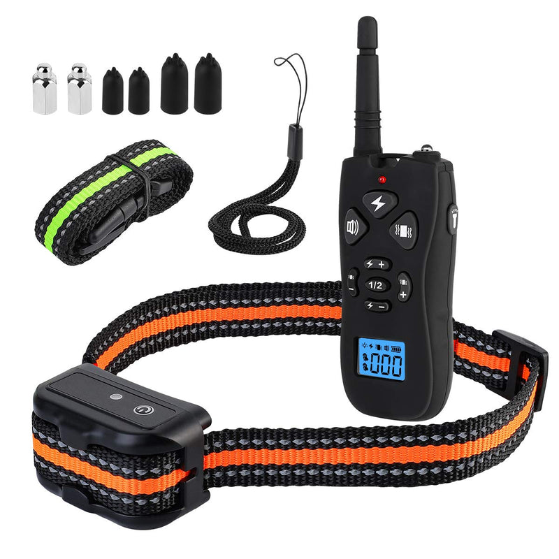 [Australia] - SUPERNIGHT Dog Shock Collar with Remote - Rechargeable Training Collars with Beep, Vibration and Shock Training Modes for Small to Large Dogs - IPX7 Waterproof, Long Remote Range 