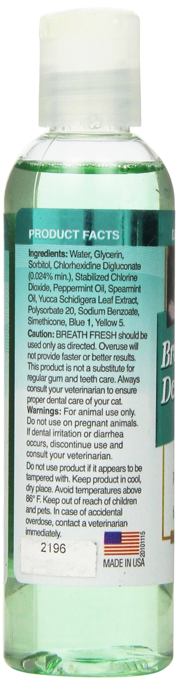 Nutri-Vet Breath Fresh Dental Rinse for Cats, 4-Ounce - PawsPlanet Australia