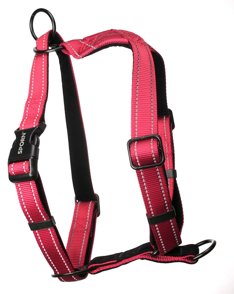 [Australia] - Dog Harness - Non-Pull No-Choke Humane Adjustable Reflective Dog Training Harness, Non Pulling Pet Harness, Easy Step-in Adjustable Harness for Control Large Red 