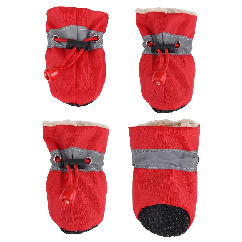 4Pcs/set Dog Outdoor Boots, Pet Dog Socks, Puppy Outdoor Indoor Boots Slip Pet Dog Shoes Boots Pet Dog Socks Dog Socks Soft Cotton Padded Black - PawsPlanet Australia