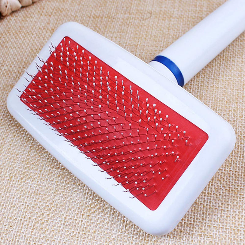 [Australia] - LUCKSTAR Dedicated Cat Dog Pet Comb Brush Fur Super Soft Small Pet Dog Grooming Pet Hair Cleaning Slicker Brush for Dog Cat and Any Long-haired Animal 