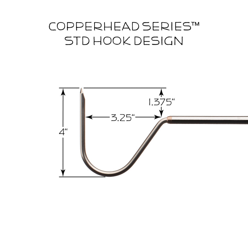 [Australia] - DocSeward Snake Hook, Copperhead Series for Snakes Small to The Size of a Ball Python, Stainless Steel & Copper, Cage Length (33 inches) Standard 33" 