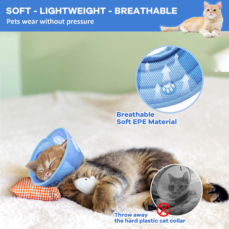 Cat Neck Brace, Adjustable Cat Neck Brace Collar, Restoration Soft Neck Brace for Small Dogs, Collar Cone After Surgery and Injuries for Small Puppies (S) S - PawsPlanet Australia
