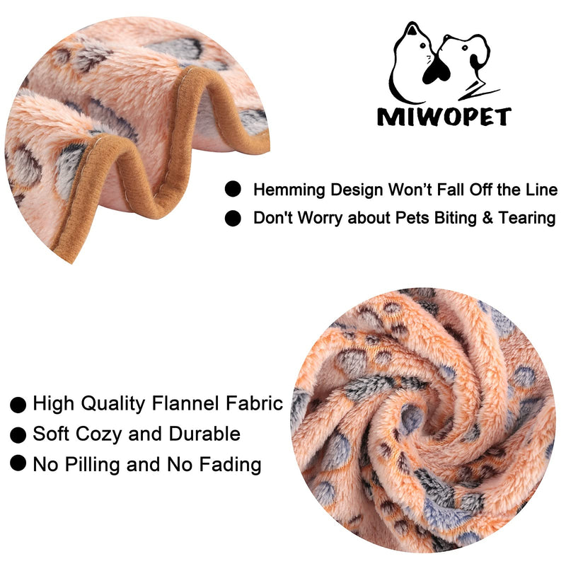 3 Pack Cat and Dog Blanket - MIWOPET Soft & Warm Fleece Flannel Pet Blanket, Great Pet Throw for Puppy, Small Dog, Medium Dog & Large Dog (Small) Small (23"*15") - PawsPlanet Australia