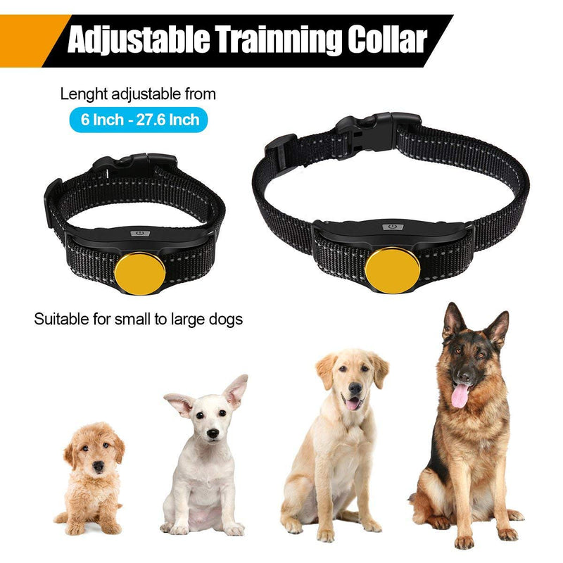 [Australia] - AngelaKerry Dog Training Collar, 1000ft Remote Dog Shock Collar, 100% Waterproof Rechargeable Beep/Vibra/Electric Shock 1 Collar 