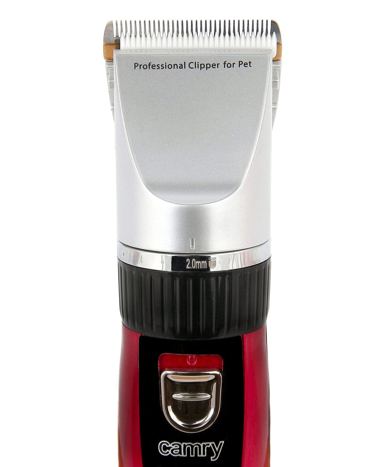 CAMRY CR-2821 Pet Hair Trimmer Black Red Silver - PawsPlanet Australia