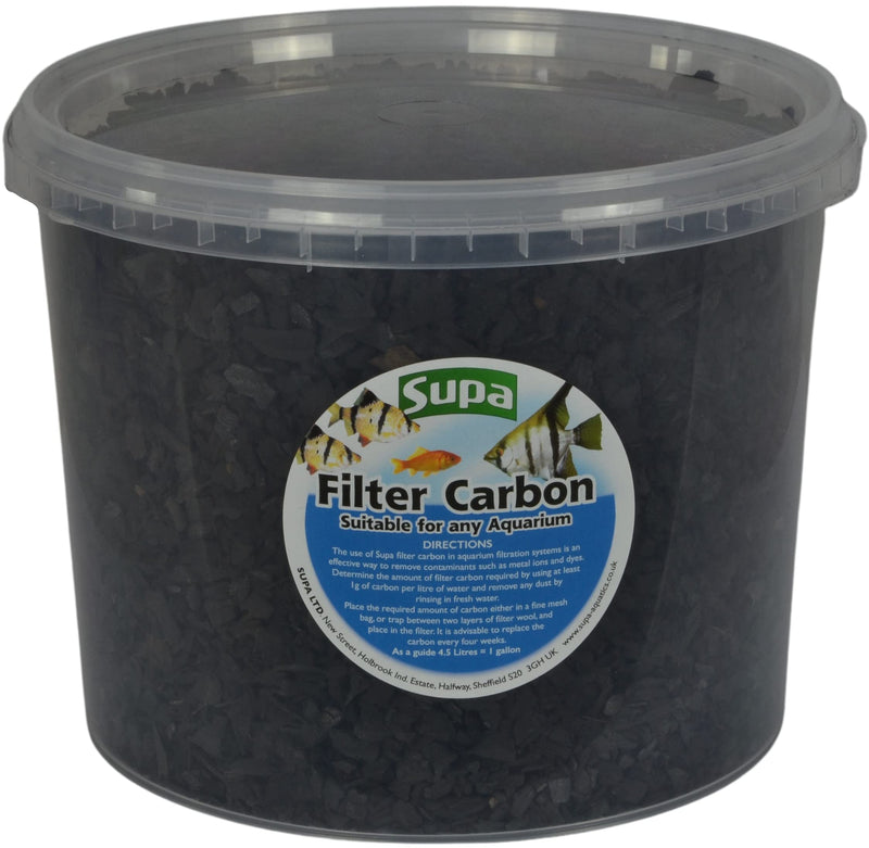 Supa Filter Carbon 3 Litre Bucket, Suitable for Aquariums/Fish Tanks And Koi Fish Pond Filters, Improves water clarity by removing contaminants, - PawsPlanet Australia