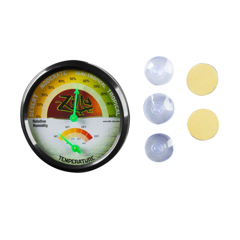 Zilla Reptile Terrarium Thermometer & Humidity Gauge - PawsPlanet Australia