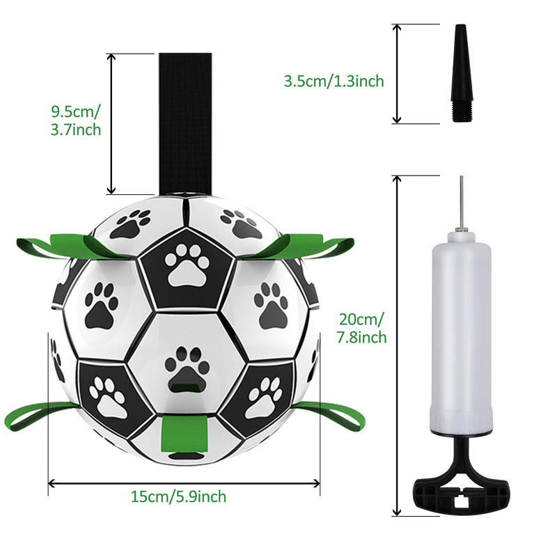 SSAWcasa Dog Football Toy with Upgrade Grab Tabs， 15cm Interactive ball Dog Toys and Fun Dog Water Toys, Pet Game Puzzle Ball to Increase IQ , For Small And Medium Dogs - PawsPlanet Australia