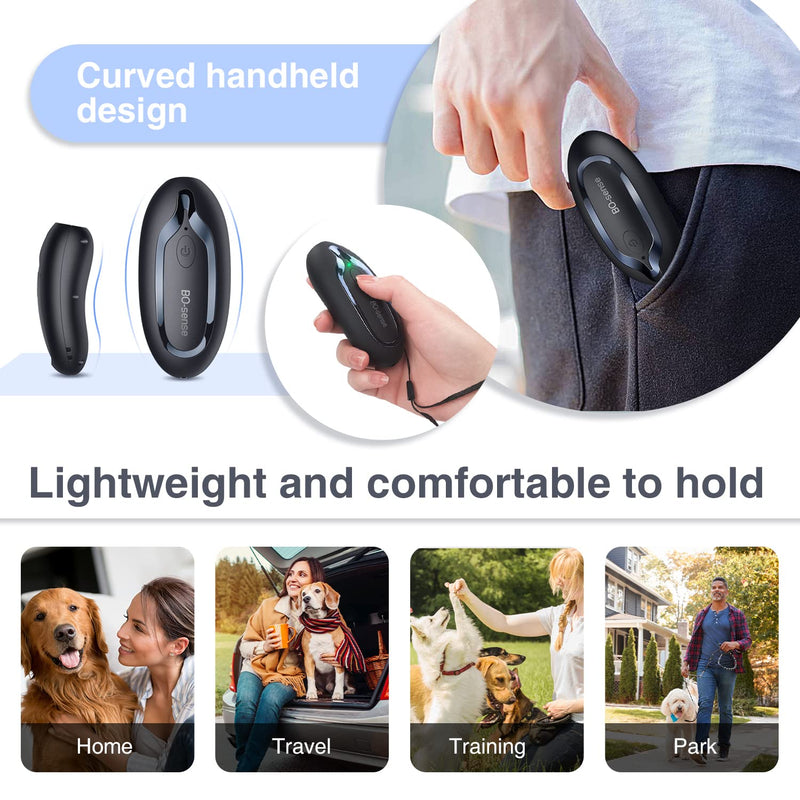 SOYAO Anti Barking Device, Ultrasonic Dog Deterrent Devices with Dual Frequency, More Effective Stop Pet Gentle Handheld Bark Control Black Black-B - PawsPlanet Australia