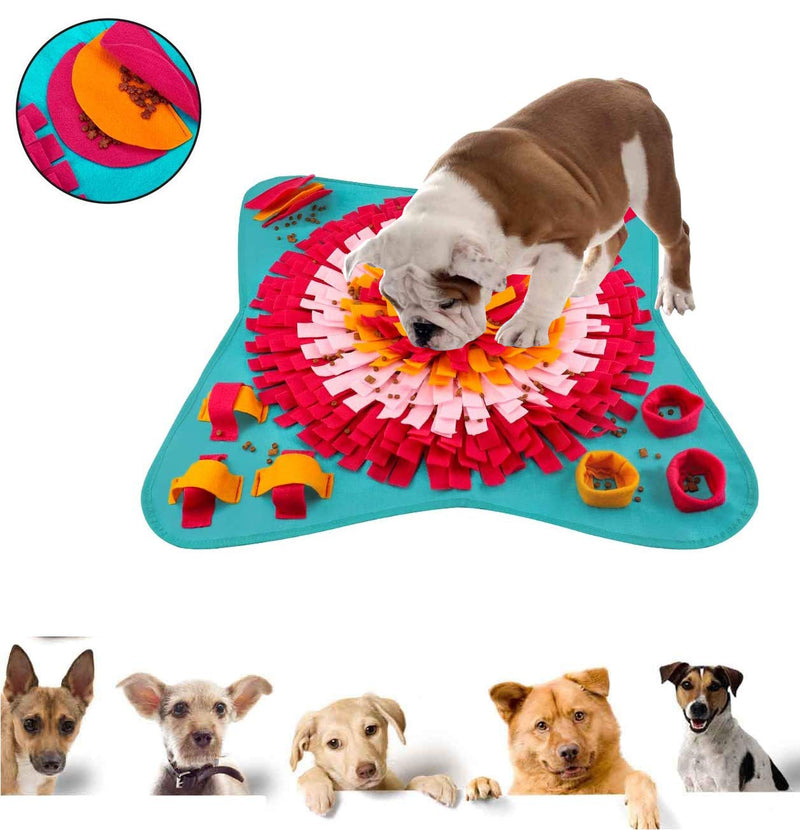 Emwel Dog Snuffle Mat - Washable Pet Feeding Nosework Treats Mat Puzzle Training Toy for Dogs Large Medium Puppies - PawsPlanet Australia