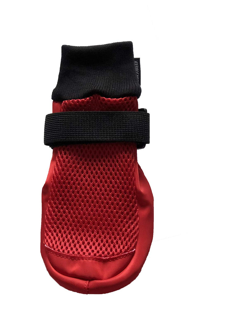 LONSUNEER Dog Boots Breathable Protect Paws Soft Nonslip Soles Set of 4 Size X-Large Color Red - PawsPlanet Australia