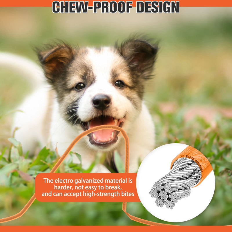 EXPAWLORER Chew Proof Double Dog Leash¬†-¬†Metal Cable Dog Leash for 2 Dogs, Coated Wire Rope 360 Swivel No Tangle Dual Indestructible Dog Leash, Shock Absorbing Bungee Leash for Small Dogs - PawsPlanet Australia