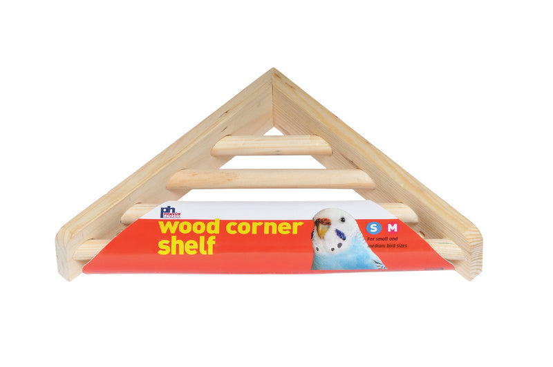 [Australia] - Prevue Pet Products 3300 Wood Corner Shelf Laddered Platform for Bird Cages, 7 by 7-Inch 