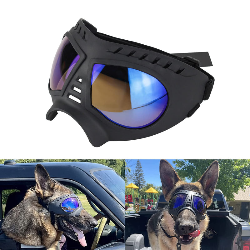 Dog Sunglasses Goggles Medium to Large Breed, Sun Light Protection Goggles for Medium Dogs, Windproof Large Dogs Mask Glasses for Outdoor Sports, Black - PawsPlanet Australia