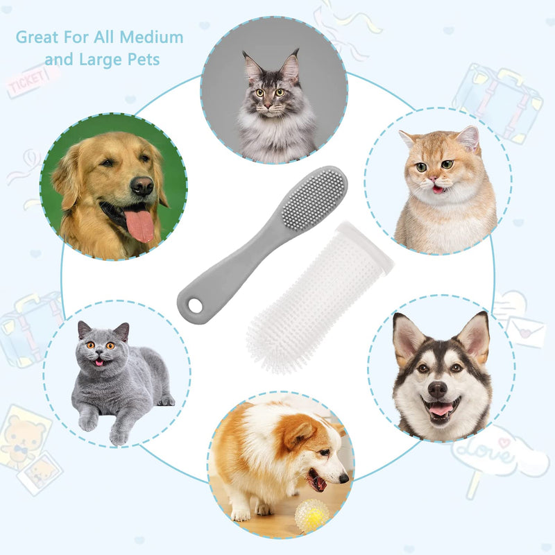 Pack of 4 finger cots toothbrush dog, pet finger toothbrush, silicone cat toothbrush, dog toothbrush silicone, cat toothbrush finger cot, dog toothbrush, for dogs, cats, pet dental care - PawsPlanet Australia