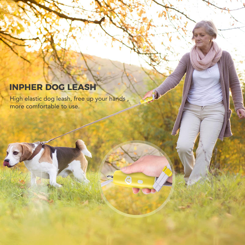 INPHER Dog Lead Dog Leash Innovative Design with Quick Lock Strong Lead Reflective Training Walking Handle for Puppy Small Dogs,6 FT Long,Yellow Yellow - PawsPlanet Australia