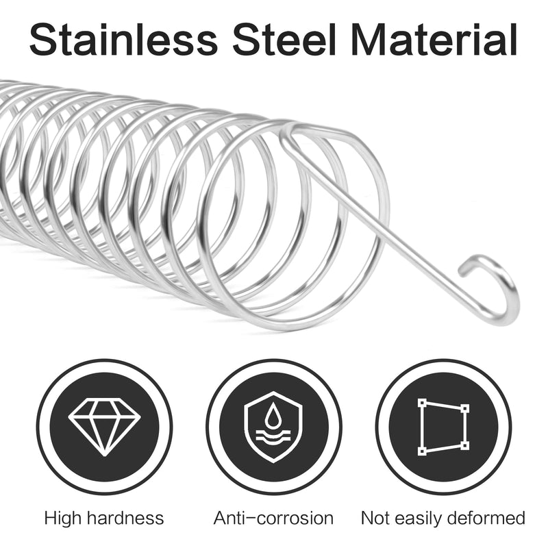 Bubuyun 2PCS Hanging Parrot Feeder Bird Fruit Holder Skewer Hanging Parrot Feeder Stainless Steel Bird Skewer for Parrot Bird(15.5×4.4cm) - PawsPlanet Australia
