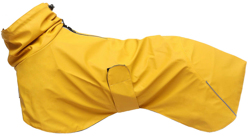Ctomche Lightweight Waterproof Rain Jacket for Dogs,Adjustable Reflective Dog Raincoat,Dog Raincoat Jacket with Reflective Stripes for Greyhounds,Lurchers and Whippets Yellow-XS X-Small (Length:32CM) - PawsPlanet Australia