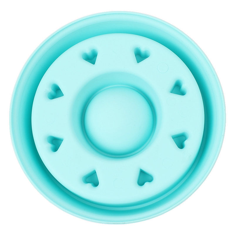 [Australia] - Baobeir Slow Feeder Bowl, Fun Feeder Interactive Bloat Stop Dog Bowl, Eco-Friendly Durable Non Toxic Bamboo Fiber Slow Feed Dog Bowl Blue 