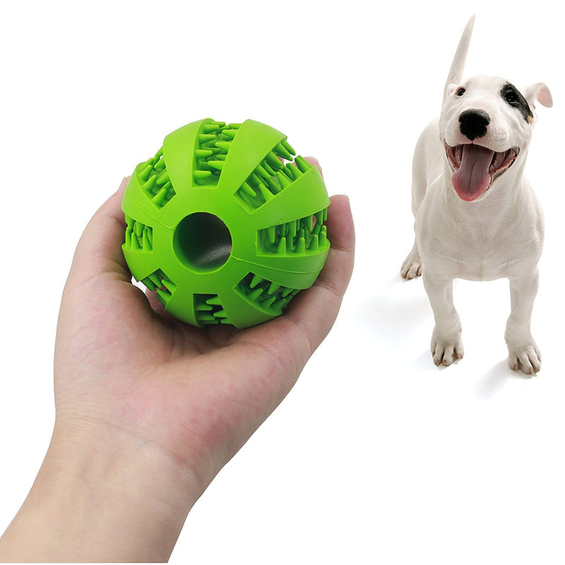 [Australia] - IQ Treat Ball [Chew Toy] for Dogs & Cats [Dental Treat][Bite Resistant] Durable Non Toxic- BPA Free-Strong Tooth Cleaning for Pet Training/Playing/Chewing, [Enhace Your Pets Playing Experience Now!] 