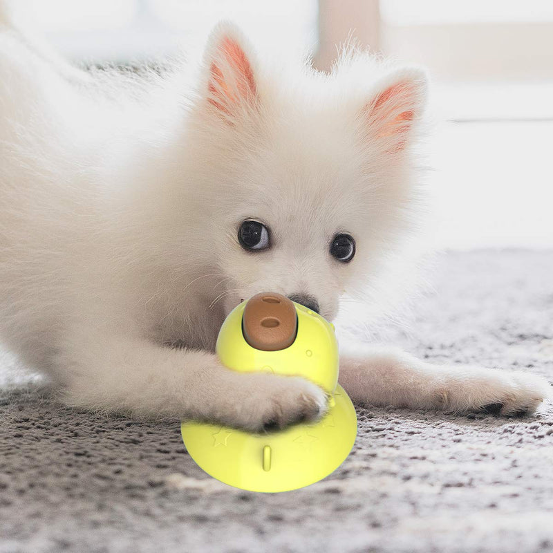 [Australia] - Petyoung Dog Lick Toy with Three Treats,Suction Cup Dog Lick Pad for Pet Bathing,Nail Trim,Grooming and Drying,Dog Washing Distraction Device Reduce Boredom Yellow 