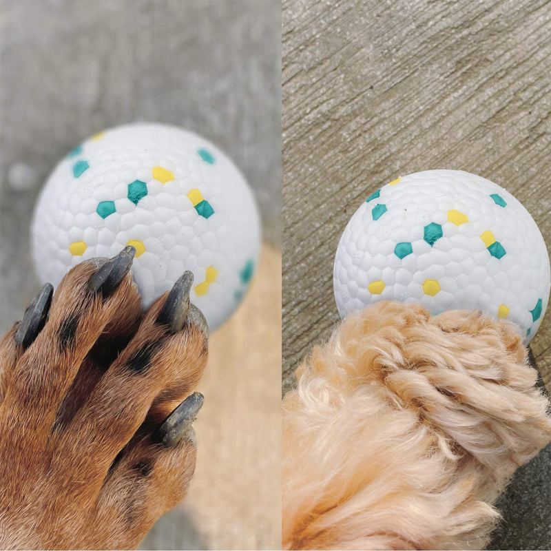 Nature one Dog Toys Ball for Aggressive chewers and Molar Chew Balls for Training Dog Durable and Non-Toxic Treat Toy for Teeth Cleaning and Playing (1 Pack) white-1 - PawsPlanet Australia