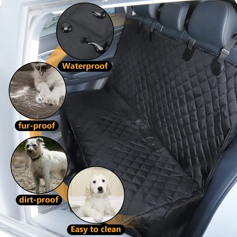 YUNXANIW Dog Car Seat Cover，Car Seat Covers Complete Coverage，Carriers & Travel Products For Dogs，Good Waterproof Performance，Car Seat Protector ，Suitable For Suvs, Cars (Back Seat Dog Cover) Back Seat Dog Cover - PawsPlanet Australia