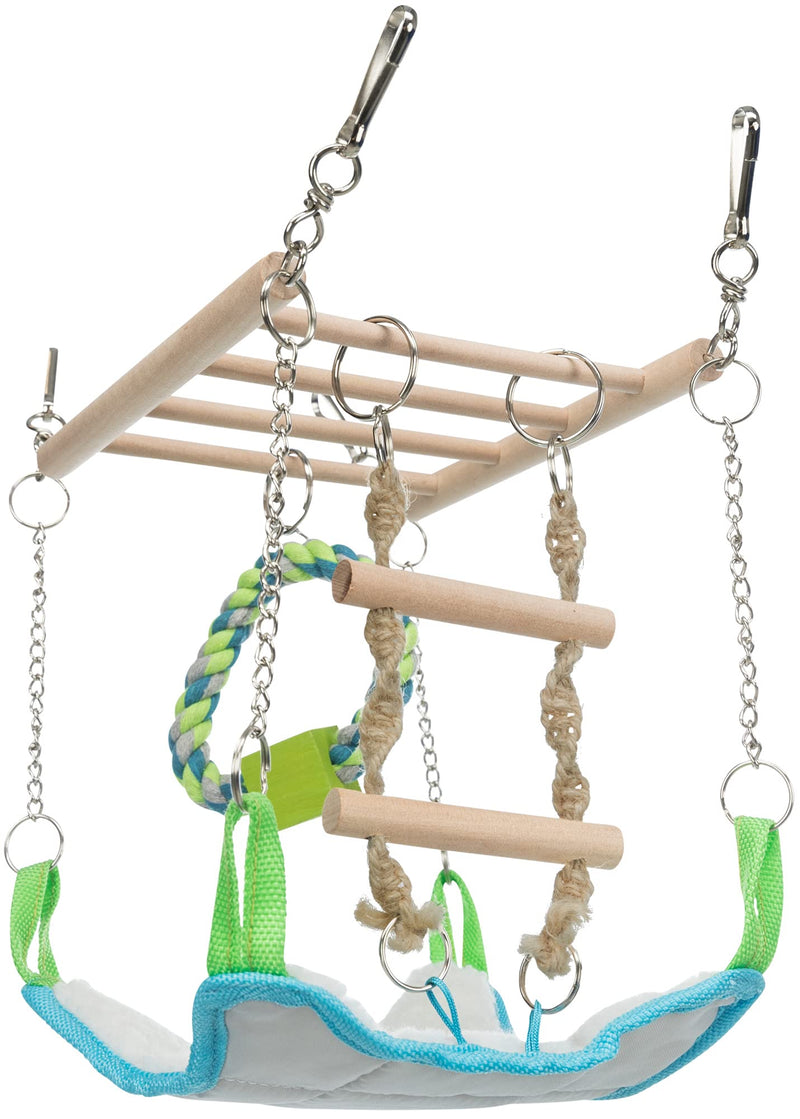 Trixie Suspension Bridge with Hammock for Mice, Hamsters etc. (6298) - PawsPlanet Australia