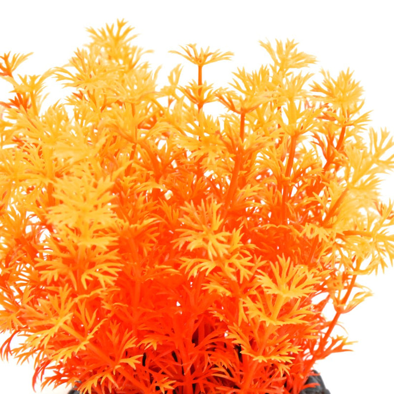 [Australia] - uxcell 4 Inch Orange Plastic Mini Plant Aquarium Terrarium Decorative Ornament for Reptiles 