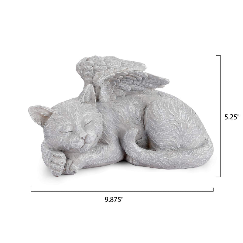Giftchy Pet Memorial Stones for Cats, Angel Cat Bereavement Gifts, Pets Grave Marker & Tribute Statue (9.875" L) - PawsPlanet Australia
