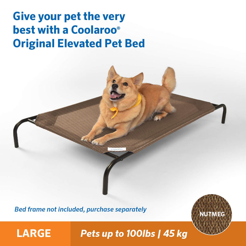 Coolaroo Pet Bed Replacement Cover Large Nutmeg - PawsPlanet Australia