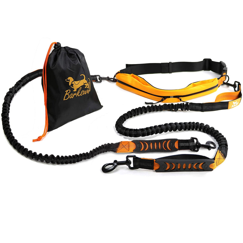 Jogging leash for dogs - Hands-free dog leash for running and hiking - Waist belt dog leash - Elastic bungee leash up to a weight of 60kg Athletic Two dogs - PawsPlanet Australia