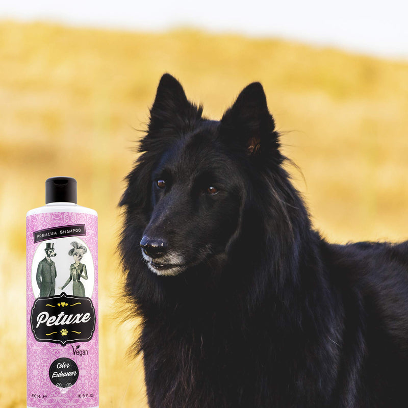 Petuxe Vegan Shampoo for Dogs and Pets, Black Hair – 200 ml 200ml - PawsPlanet Australia