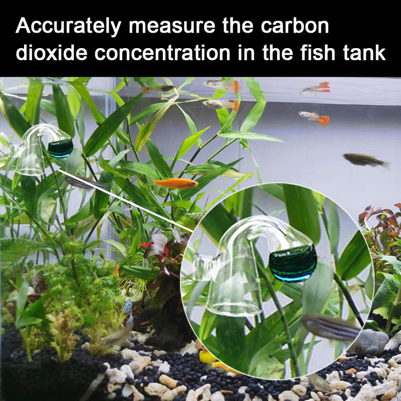 [Australia] - IAFVKAI Glass CO2 Drop Checker for Aquarium Capacity Monitor CO2 Detector with Suction Cup for Planted Fish Tank 