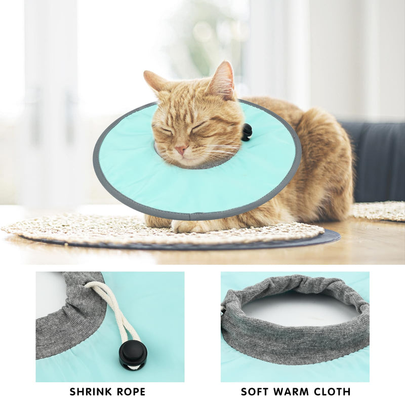 Bekecidi Cat Recovery Collar, 2 Pack Adjustable Cat Neck Guard Flat Collar Pet Elizabeth Collar Prevent Kittens and Puppies from Licking Wounds (L) Large (4th - PawsPlanet Australia