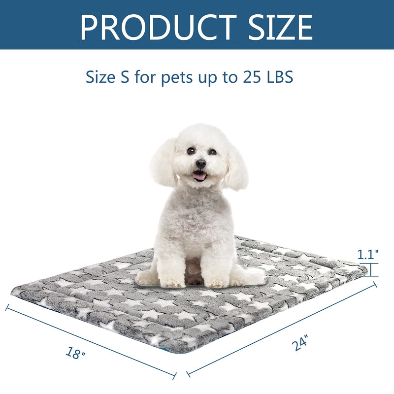 KROSER Pet Bed Mat 24"/30"/36"/42"/48"/54" Reversible Mat (Warm&Cool) Stylish Dog Bed High Density Foam Machine Washable Pad for Dog Cat 25lbs-130lbs Small - PawsPlanet Australia