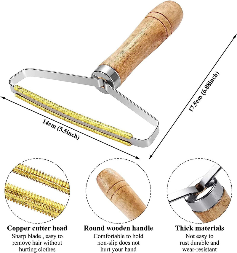 Portable lint remover, lint roller for pet hair, cashmere comb, portable fuzz shaver for removing other fabrics, clothes, mattresses and pet hair (5) 5 - PawsPlanet Australia