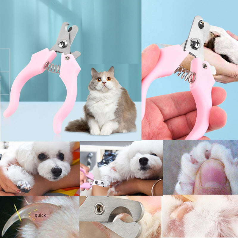 HymoConn claw scissors for dogs with protection, safety lock and nail file, claw trimmer dog thinning scissors set professional - PawsPlanet Australia