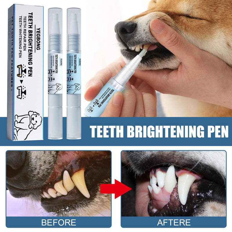 Utapossin Teeth Cleaning Pen for Dogs and Cats, Pet Teeth Whitening Pen, Teeth Whitening Pen for Pets, Dental Care, Pet Teeth Cleaning Pen for Dental Care White - PawsPlanet Australia
