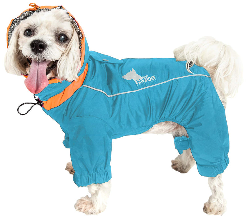 [Australia] - DOGHELIOS 'Weather-King' Windproof Waterproof and Insulated Adjustable Full Bodied Pet Dog Jacket Coat w/ Heat Retention Technology, X-Large, Blue 